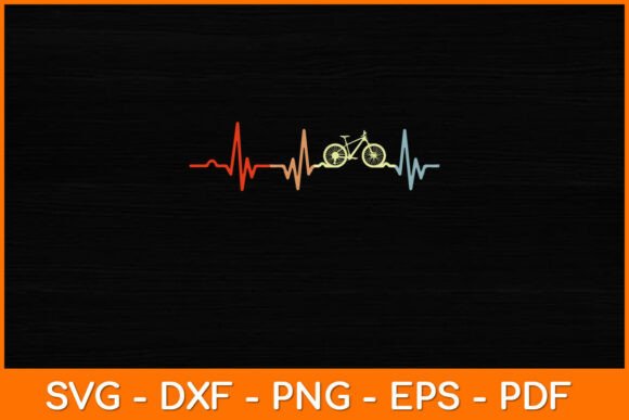 Cycling Enthusiast's Delight: Funny Heartbeat Design