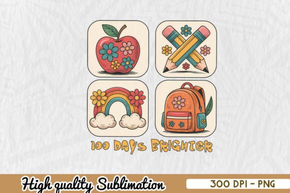 Evaluating 100 Days Brighter Teacher PNG for Real Embroidery