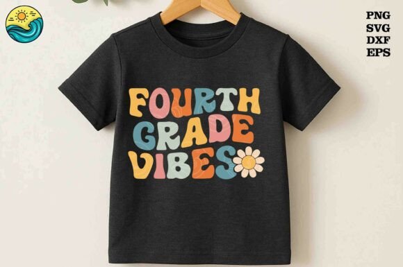 Fourth Grade Vibes SVG for Playful Embroidery