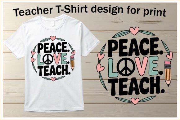 Inspirational Teacher T-Shirt Design Vector Art