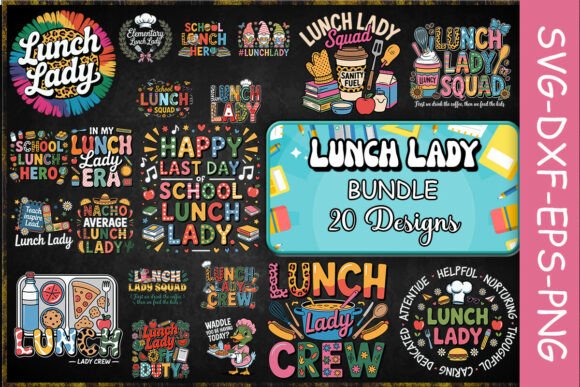 Lunch Lady SVG Bundle: A Fun and Versatile Design