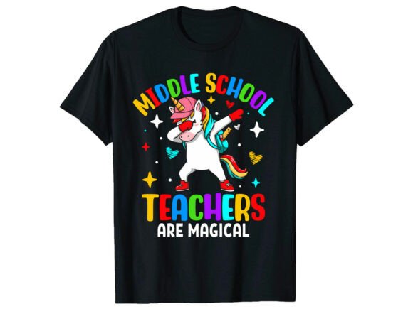 Middle School Teachers Magical Unicorn SVG
