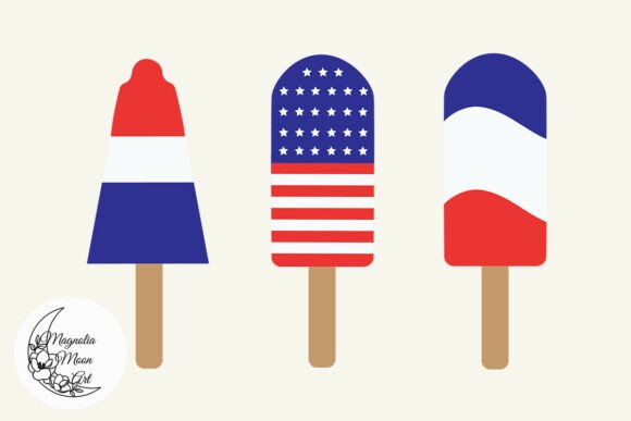Patriotic Popsicles SVG: A Charming Embroidery Design