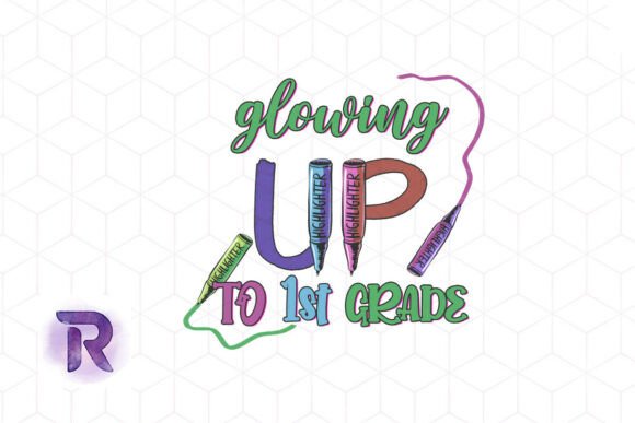 Review: Glowing Up First Grade Teacher PNG