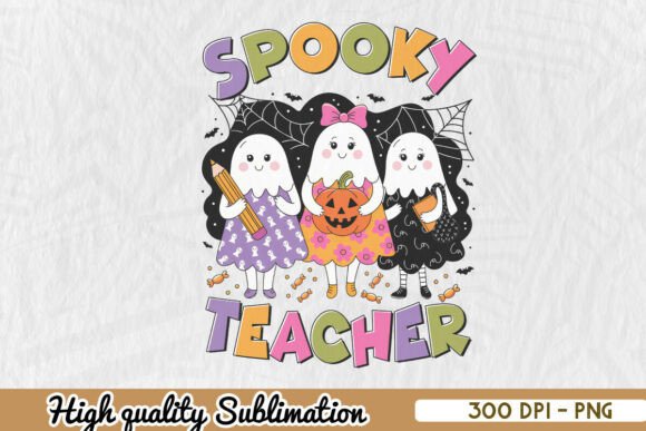 Spooky Teacher Sublimation Cute PNG Review