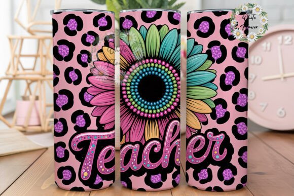 Teacher Sunflower 20oz Tumbler Wrap Review