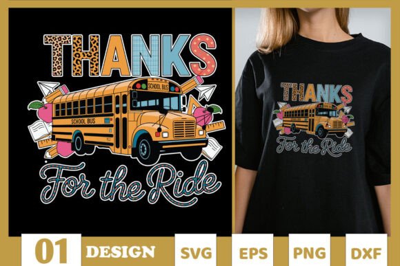Thanks for the Ride School Bus SVG: A Closer Look