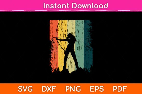 Vintage Archery Bow Hunting Svg File Review