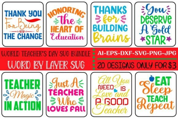 World Teacher's Day SVG Bundle Vol.5 Review